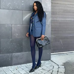 Stay Cool 80 Denier Tights - Navy