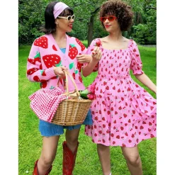 Strawberry Jersey Mini Dress