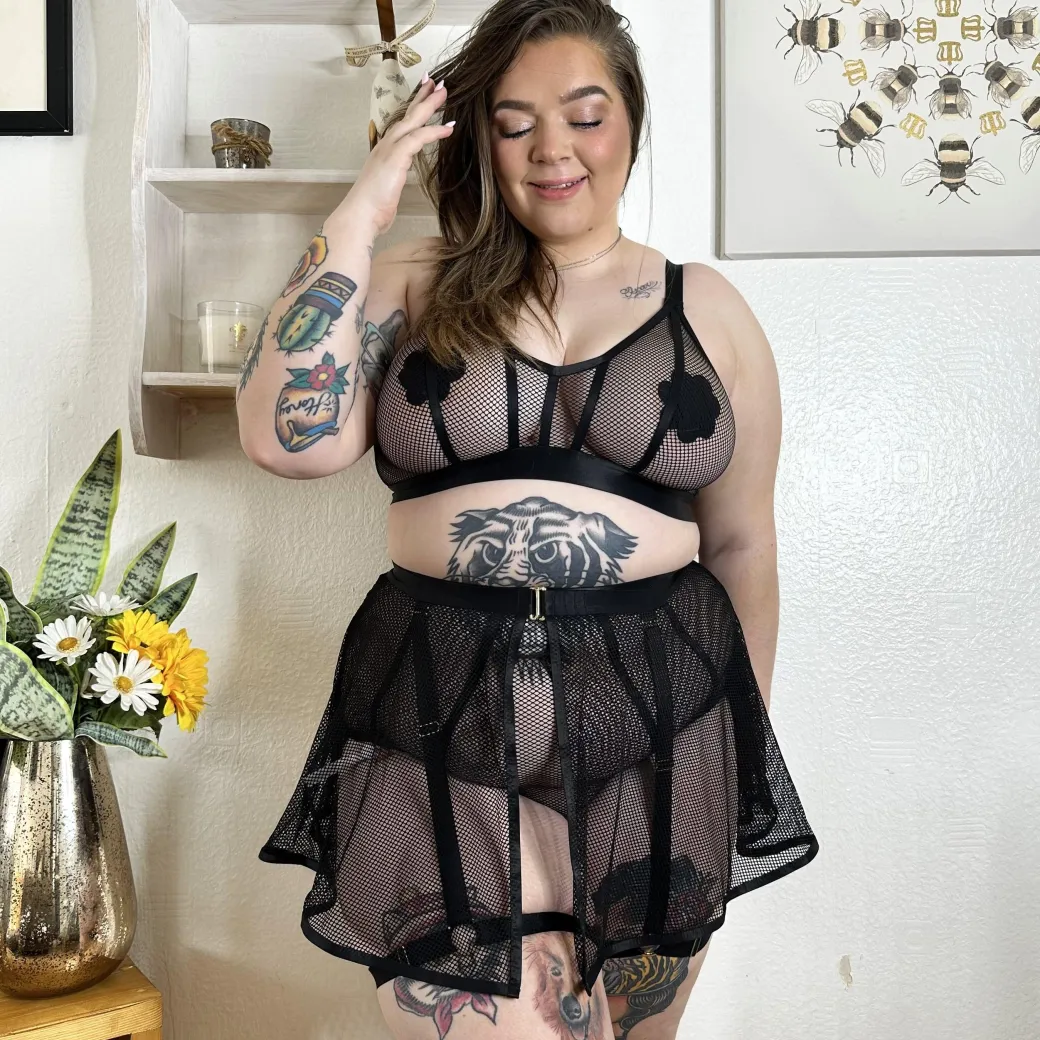 Tangled Fishnet Bra