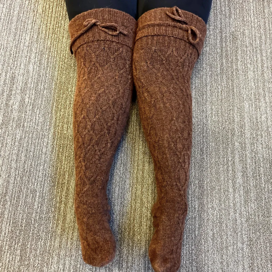 Thigh High Socks - Hot Chocolate