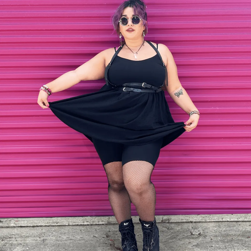 Thighs the Limit Fishnets - Black