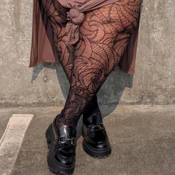 Thighs The Limit Fishnets - Timewarp - Black