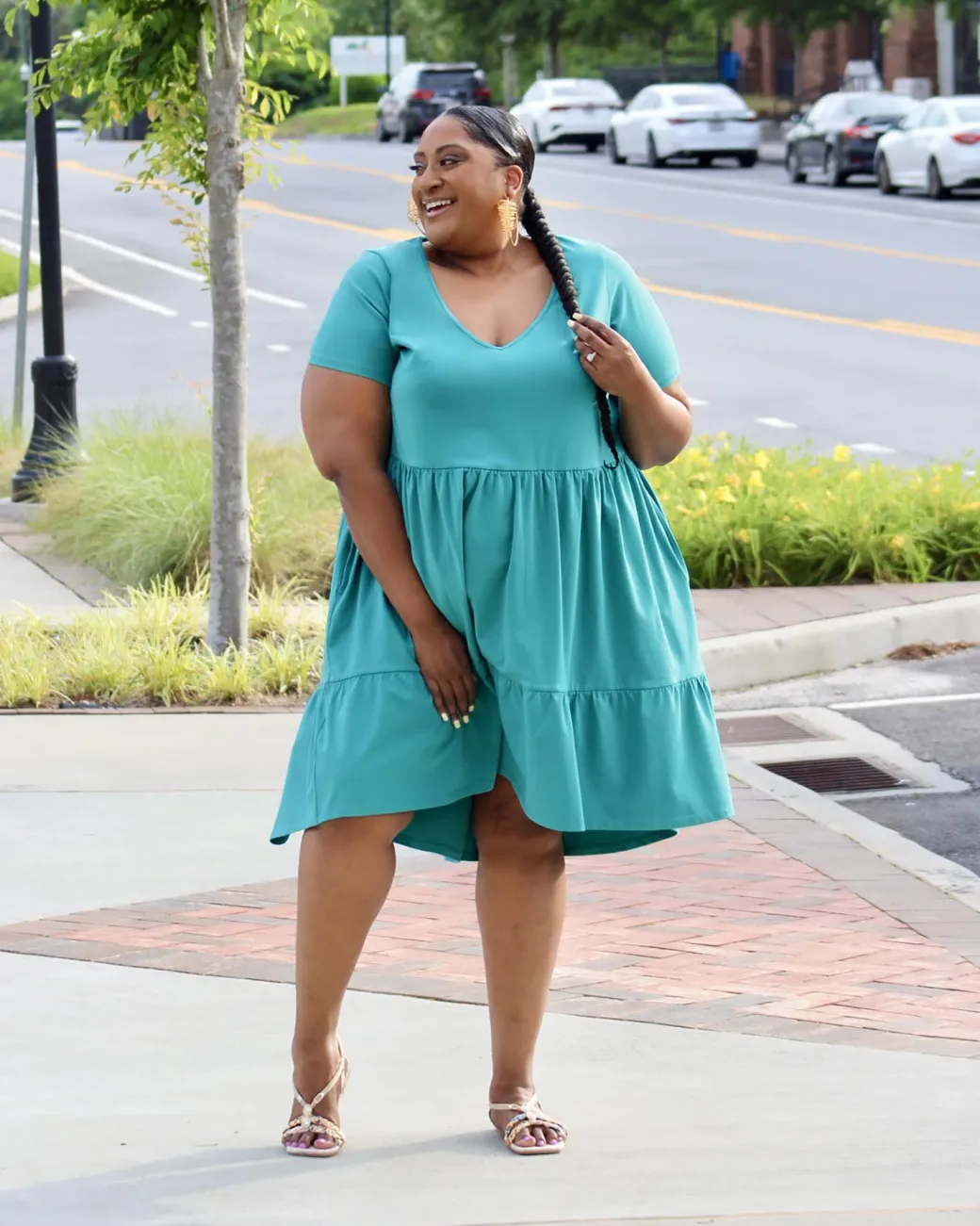 Tiered Mini Dress - Beach Bum