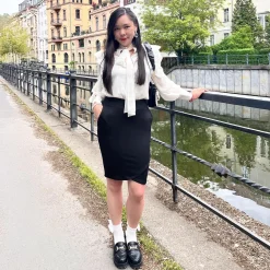 Tulip Mini Skirt - Black