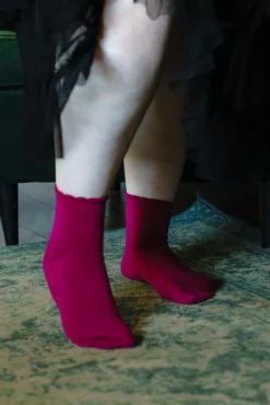 Ultimate Bamboo Ankle Socks - Hibiscus