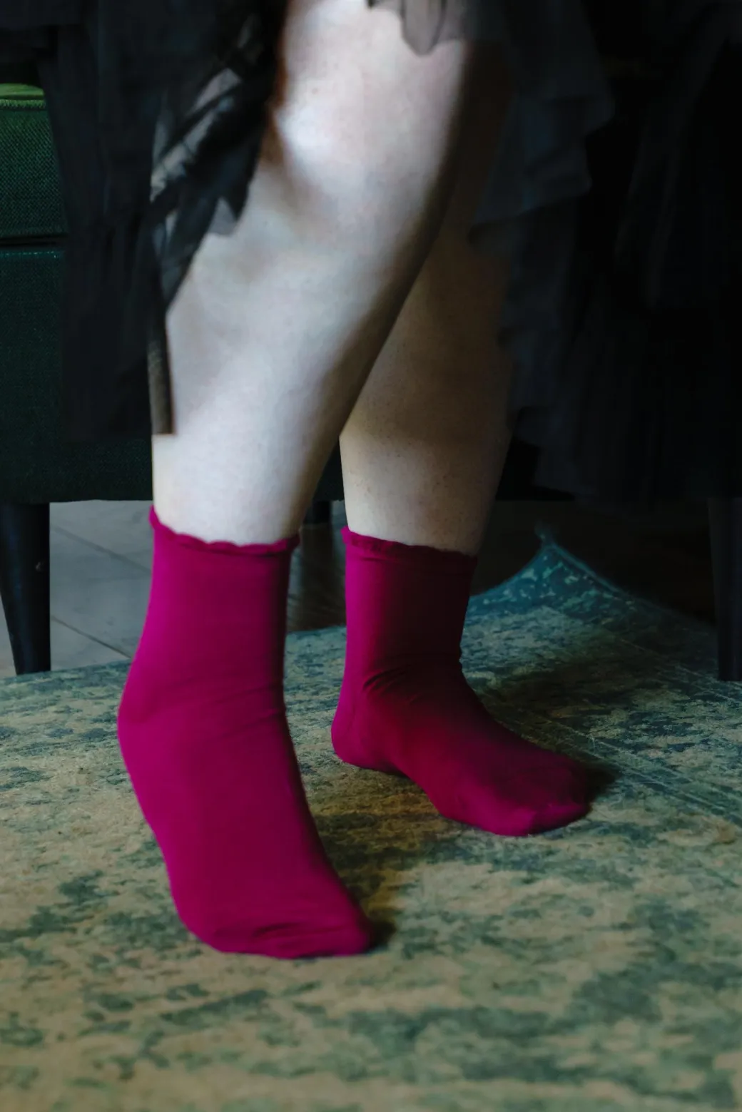 Ultimate Bamboo Ankle Socks - Hibiscus