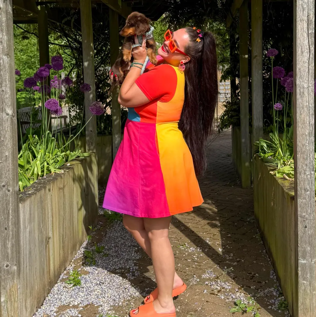 Vanessa Mini A-Line Dress - Rainbow
