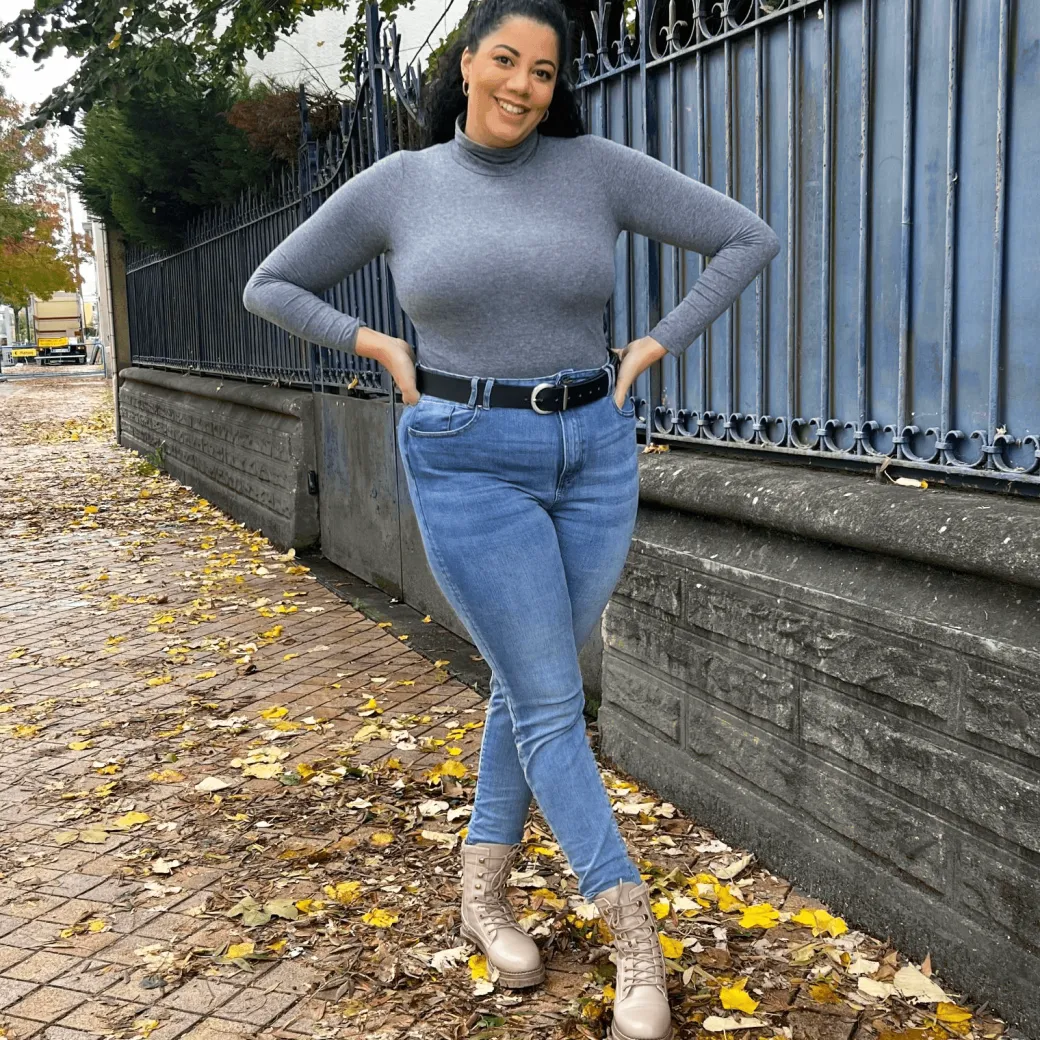 Vegan Leather Waist Belt - Silver