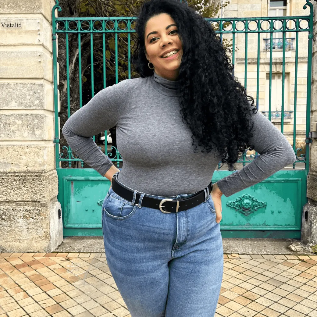 Vegan Leather Waist Belt - Silver