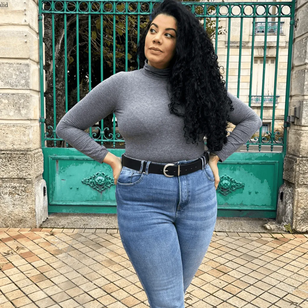 Vegan Leather Waist Belt - Silver