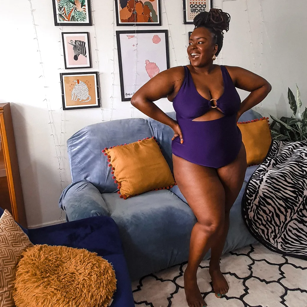 Wax on, Wax off Swimsuit - Purple