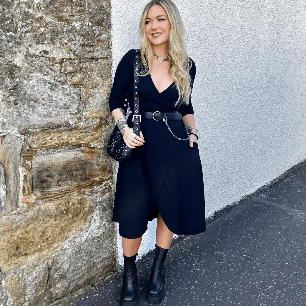 Wrap Dress - Black