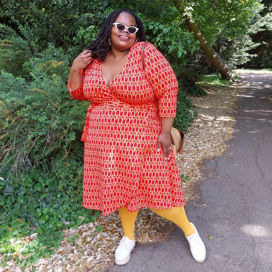 Wrap Dress - Red City