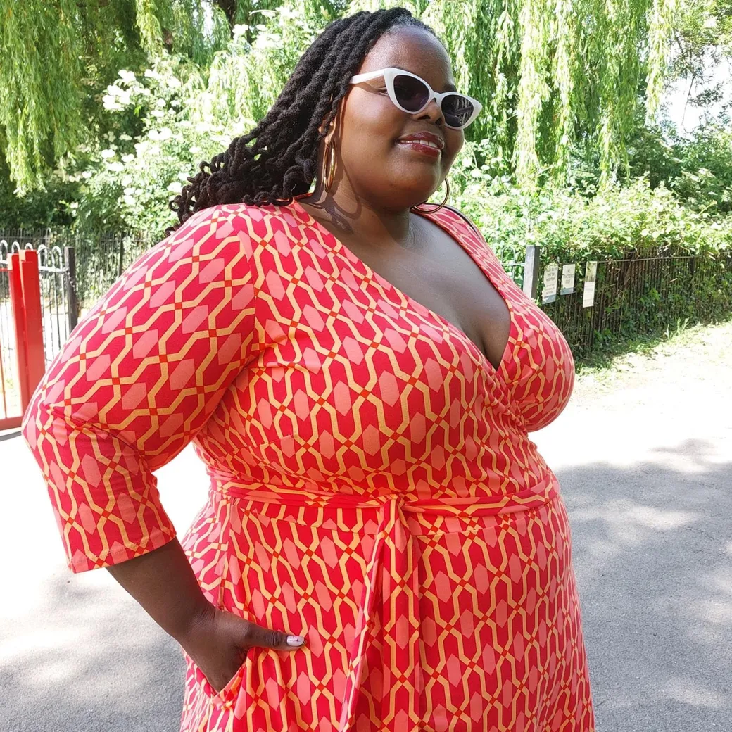 Wrap Dress - Red City
