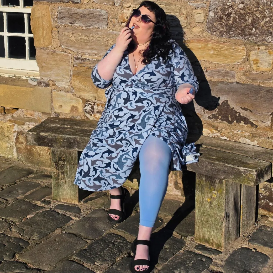 Wrap Dress - Sharks