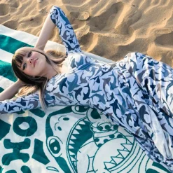 Wrap Dress - Sharks